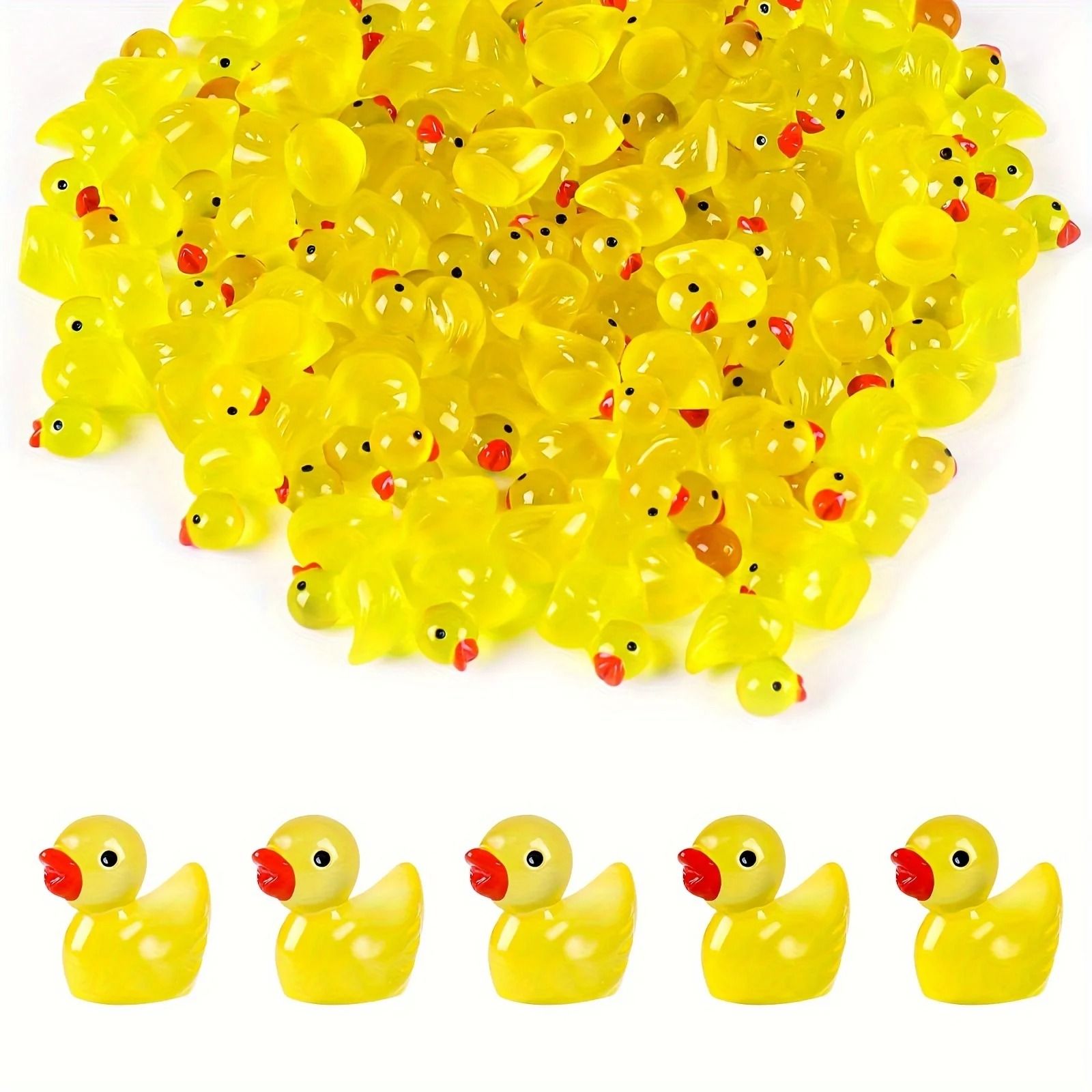 Luminous Miniature Duckling Set – High-Definition Glow-in-the-Dark Sculpture