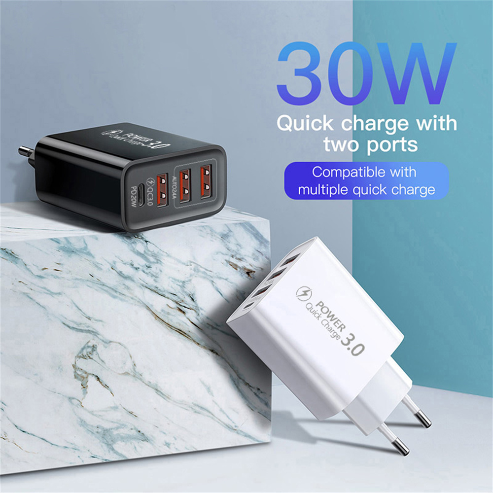 Fast Charger Adapter For iPhone Pro Samsung, Quick Charge Phone Charger Xiaomi Huawei