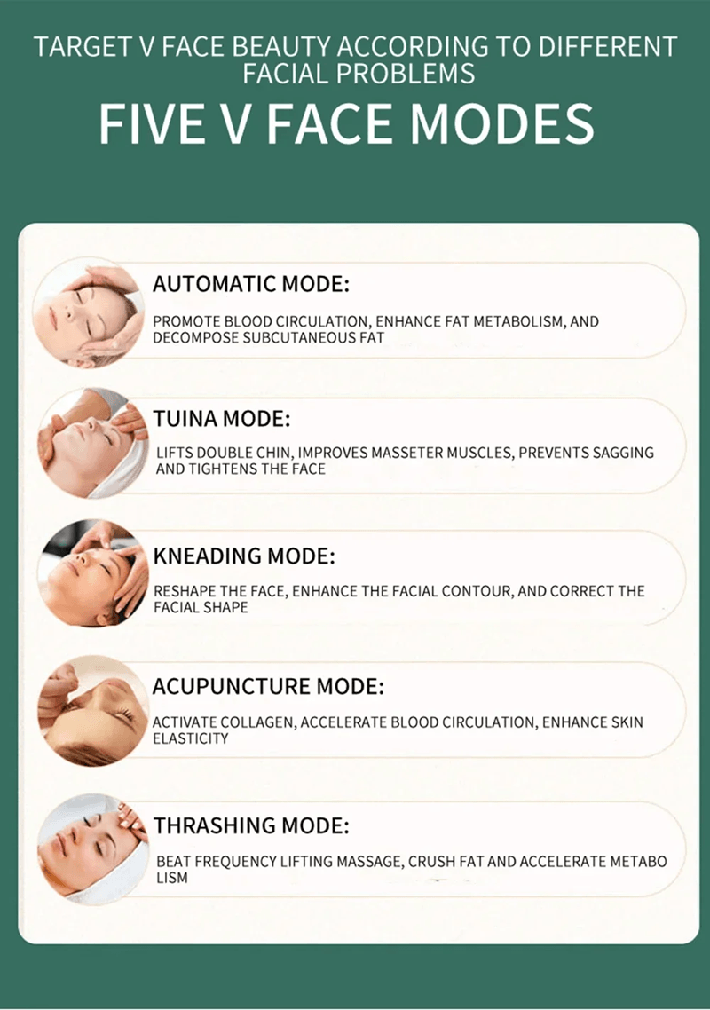 Smart Facial Massager Lifting and Firming V Shaped Face Lifting Device All Round Body Shaping Anti Aging Beauty Instrume