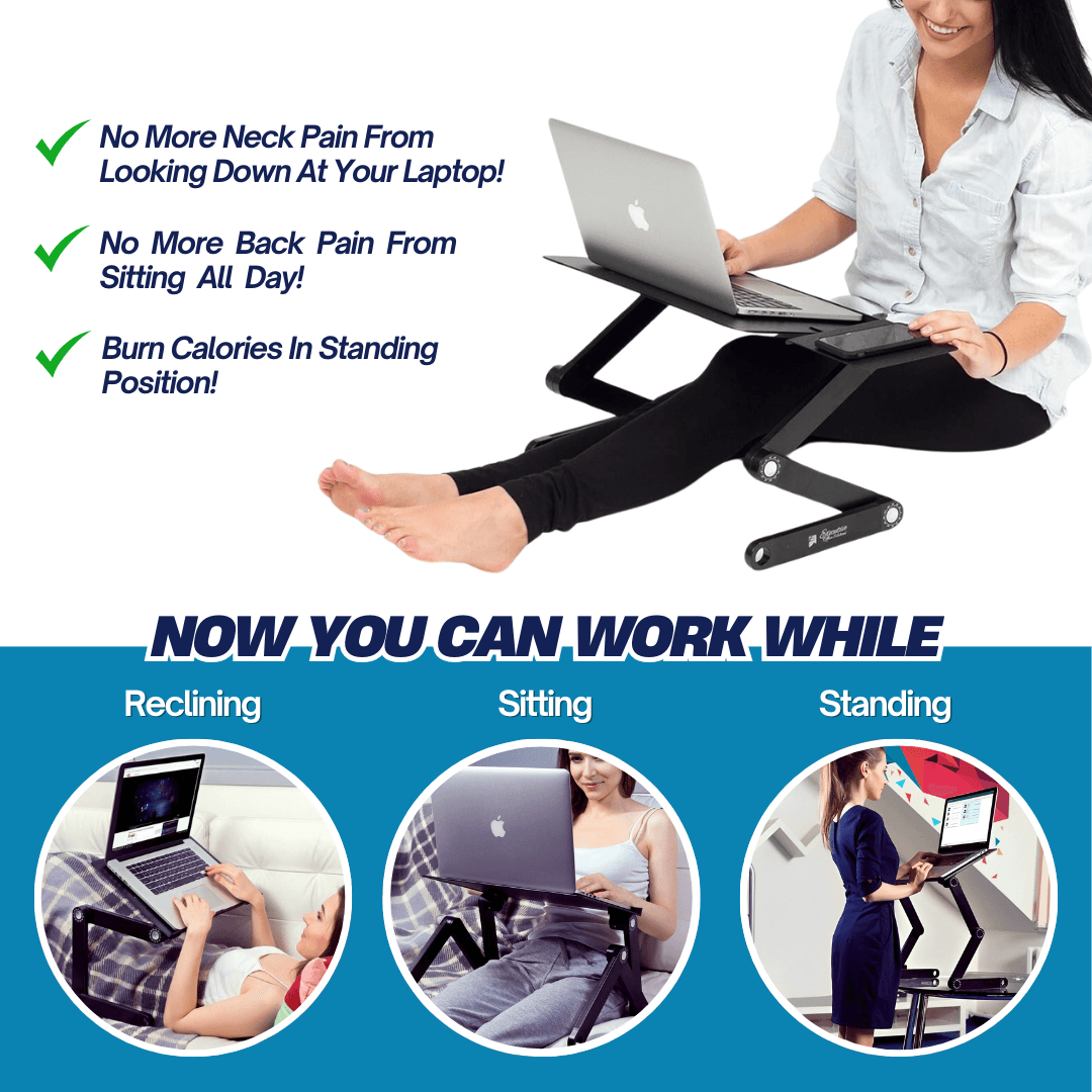 Ergonomic Adjustable Laptop Standing Desk