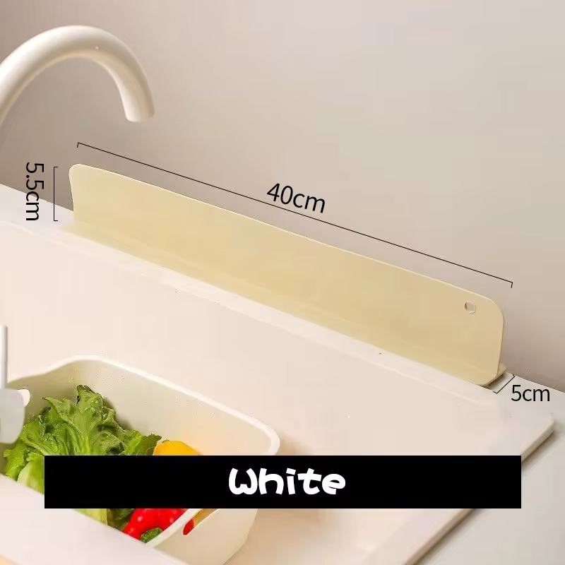 Silicone Sink Splash Guard, Waterproof Kitchen Baffle, Protects Clothes from Splashing Water When Washing Dishes and Veg