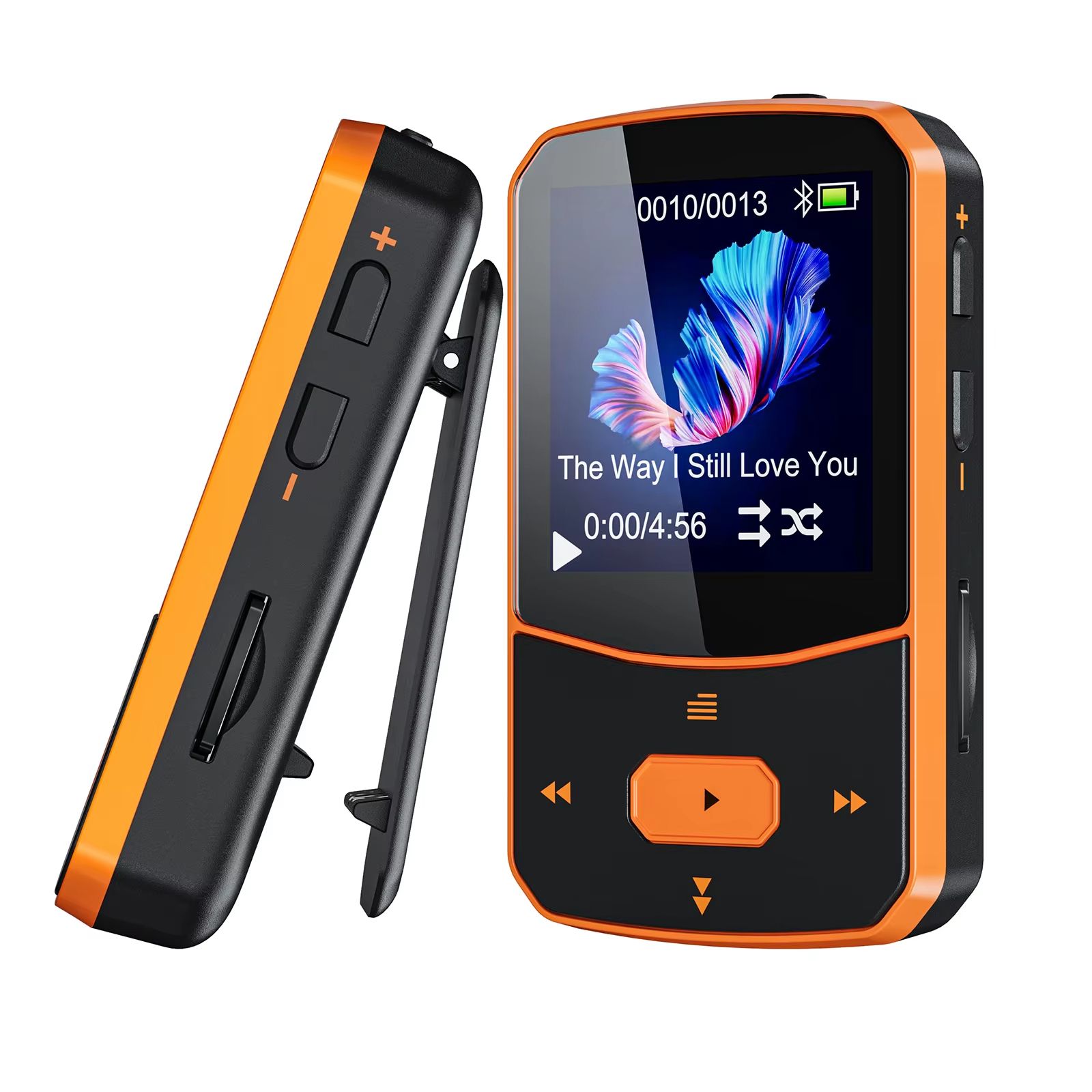 RUIZU X52 Bluetooth MP3 Player with Clip - Portable Sports Music Player with 1.5