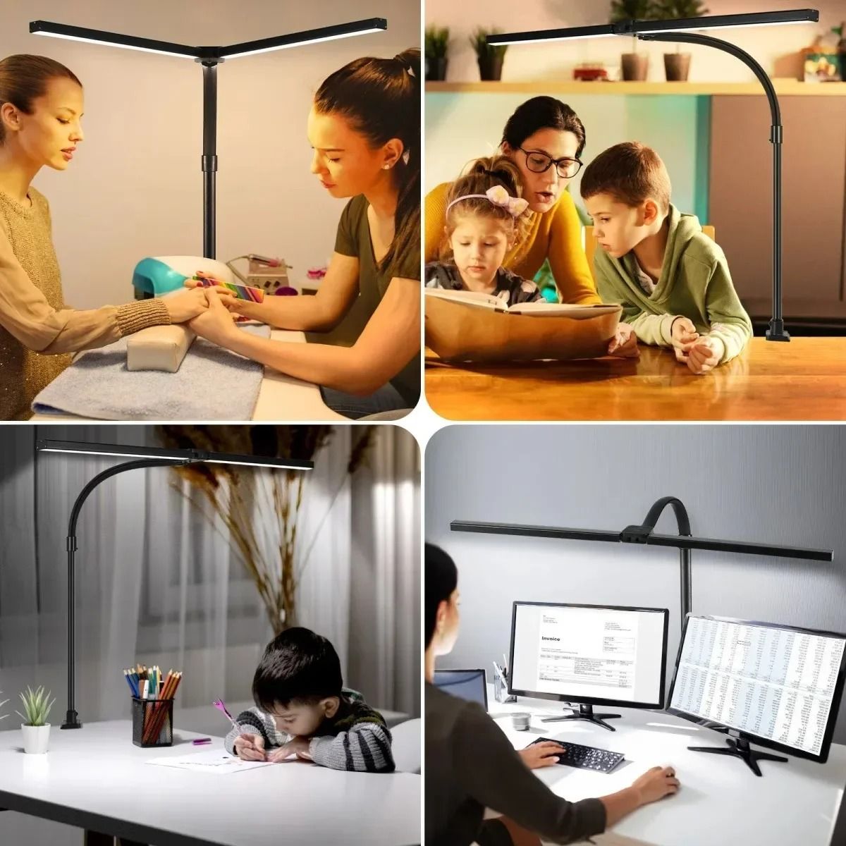 Professional Double Head LED Architectural Desk Lamp