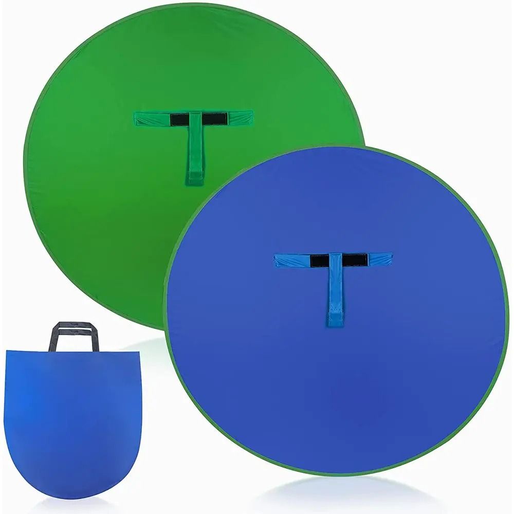 Studio Chair Chromakey Backdrop | High-Fidelity Green & Blue Screen Photography Kit