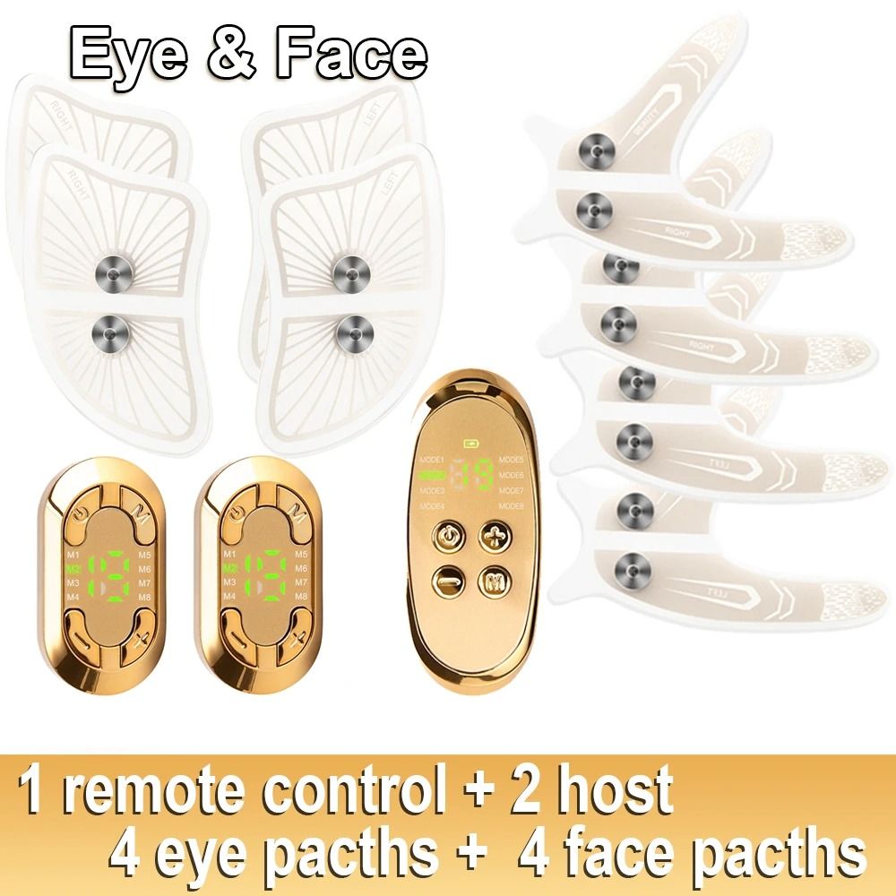 EMS Facial Eye Massager Dual Head Electric Skin Tightener