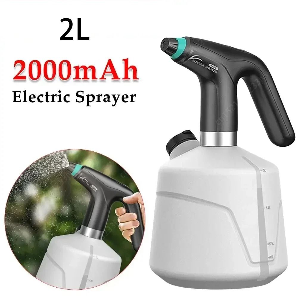 Electric Garden Sprayer with USB Rechargeable Battery Automatic Watering Can 2L Capacity