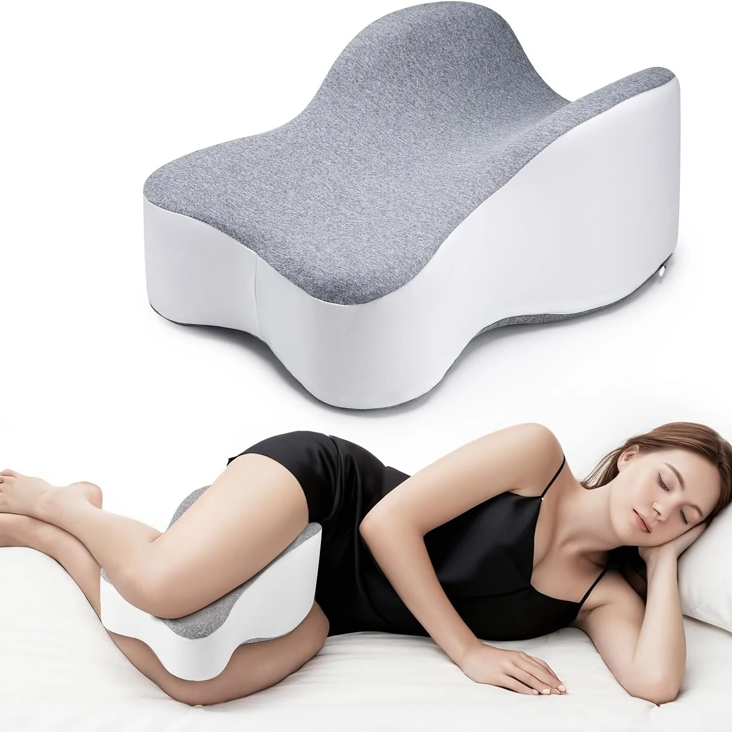 Orthopedic Memory Foam Leg & Knee Pillow for Side Sleepers