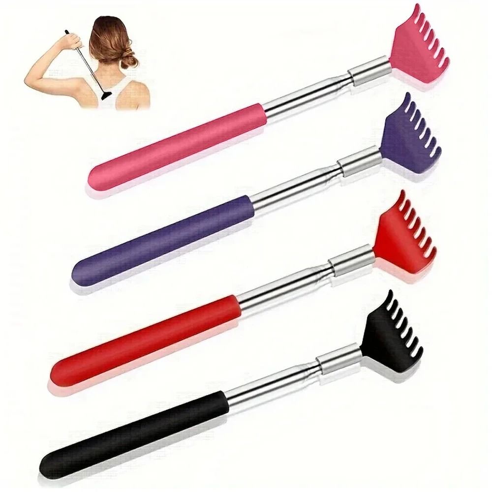 Telescopic Stainless Steel Back Scratcher – Premium Extendable Massage Tool