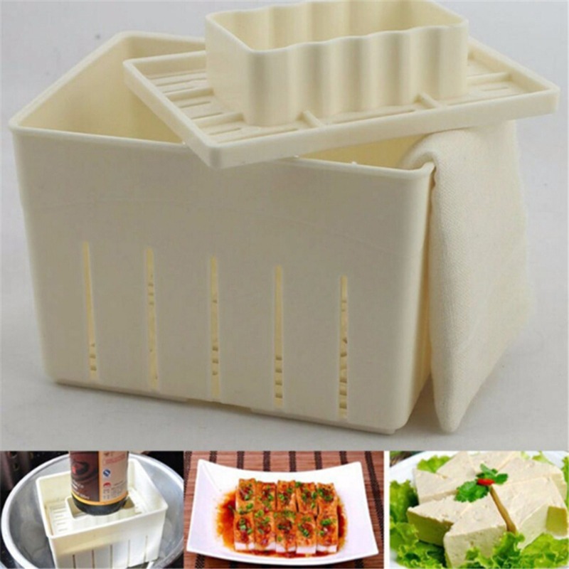 Homemade Mold Plastic Tofu Press Mould Soybean Curd Maker Kitchen Tool
