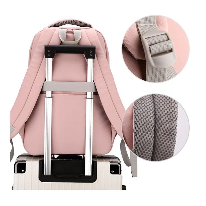 Girls Large Capacity School Backpack with Bookbag Compartments
