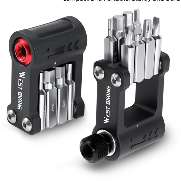 Multi Function Bicycle Repair Tool Kit Foldable Allen Wrench Set for Convenient Cycling Maintenance