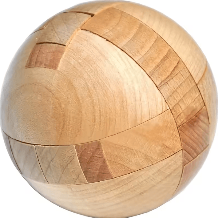 Wooden Puzzle Balls – Brain Teaser Toy & Holiday Home Decoration Gift