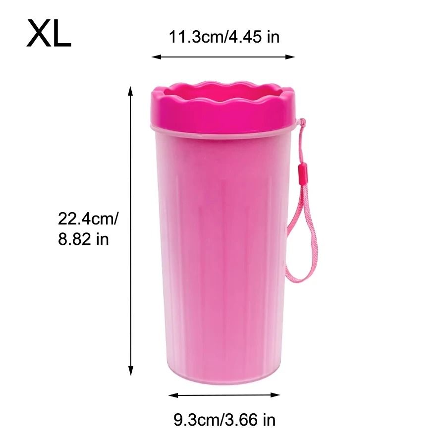 Pet Paw Cleaning Cup with Soft Silicone Brush