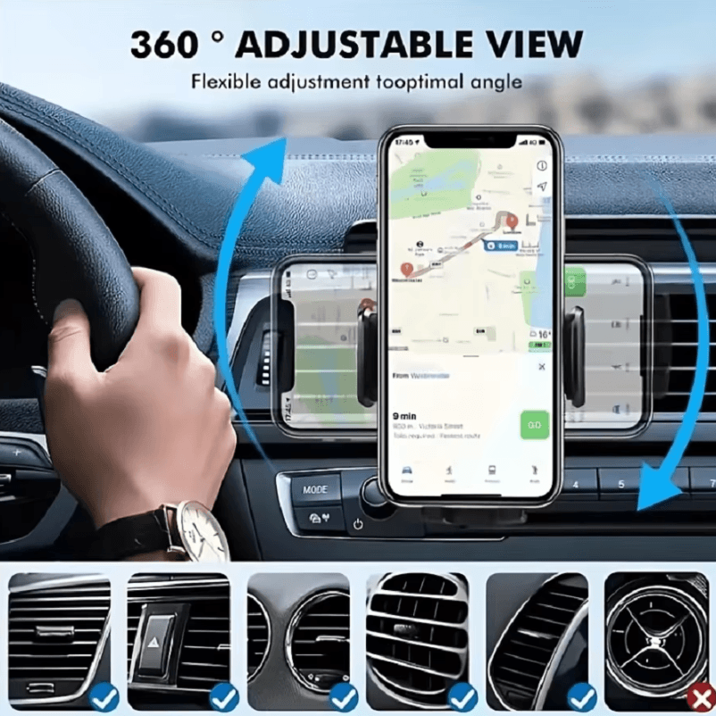 Automatic Gravity Phone Holder – Universal Car Phone Mount Air Outlet Navigation Bracket