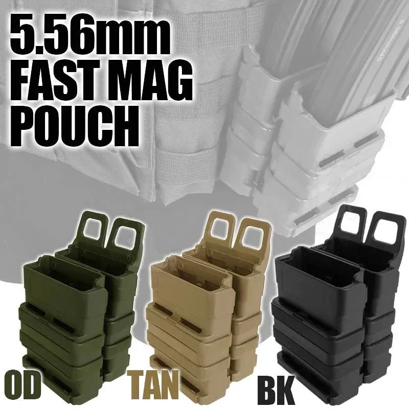 Polymer Magazine Pouch MOLLE Quick Reload Holder for 5.56 Ammunition