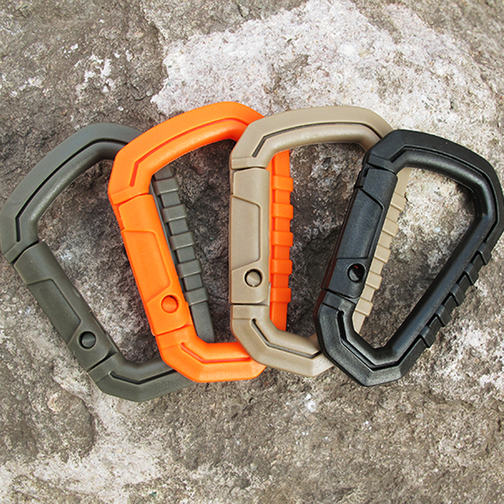 Heavy Duty Tactical Backpack Clip Carabiner Lightweight Utility Gear Hook