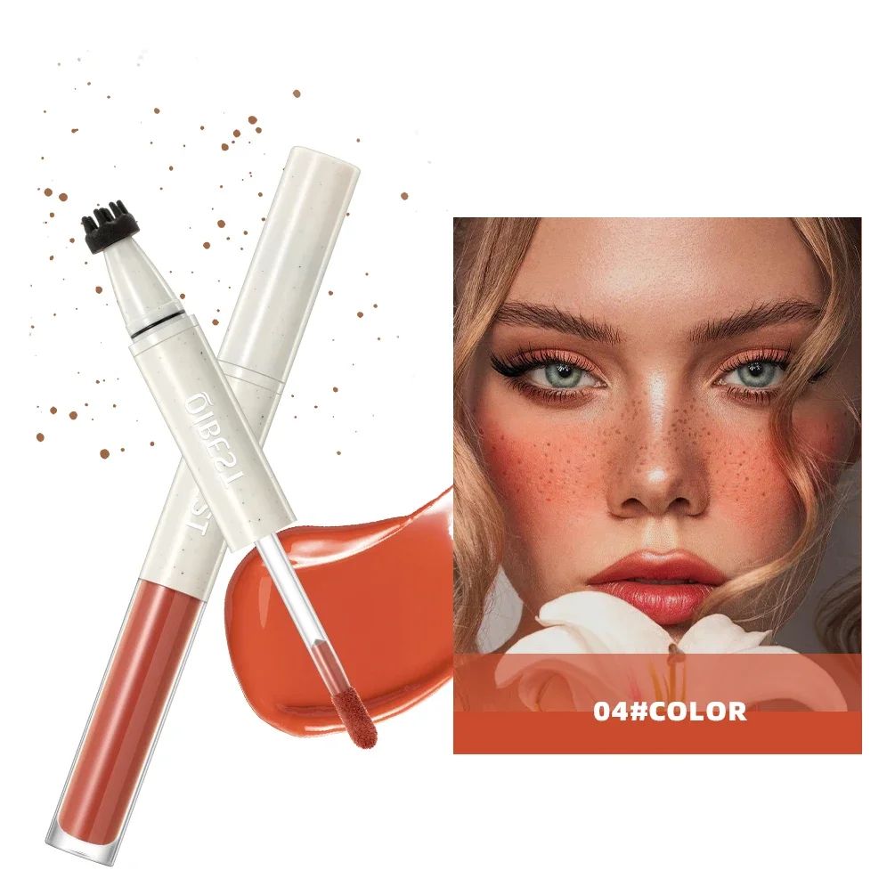 Double Ended Freckles Stamp Pen and Liquid Blush Makeup Stick