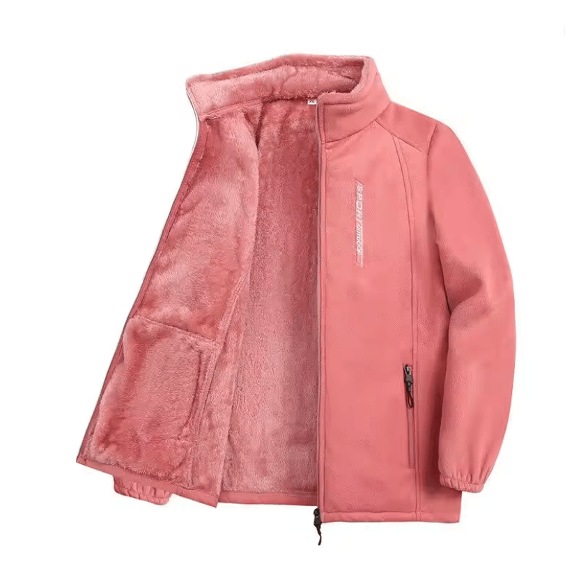 Womens Polar Fleece Jacket Warm Zip Up Coat for Autumn and Winter