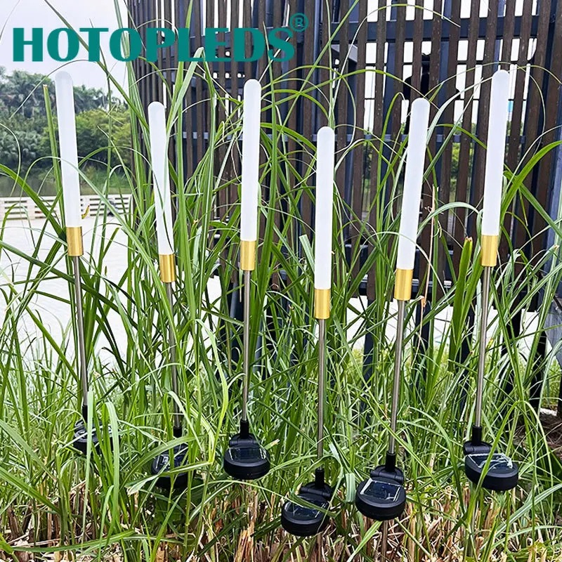Outdoor Decorative Flower Stake Lights Solar Powered Luminous Reed LED for Garden, Yard, Lawn, Christmas Landscaping