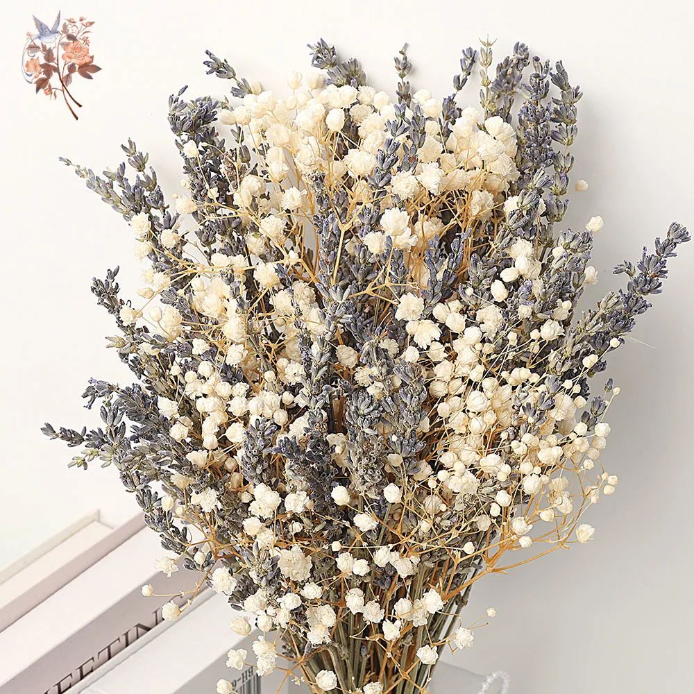 Lavender Gypsophila Dried Flower Bouquet