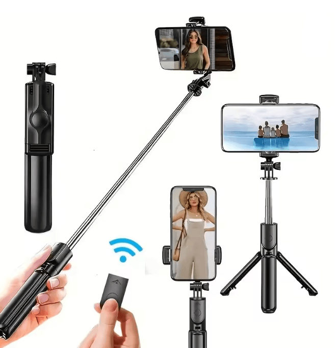 360 Degree Flexible Selfie Stick Tripod with Wireless Remote for Mobile Phones