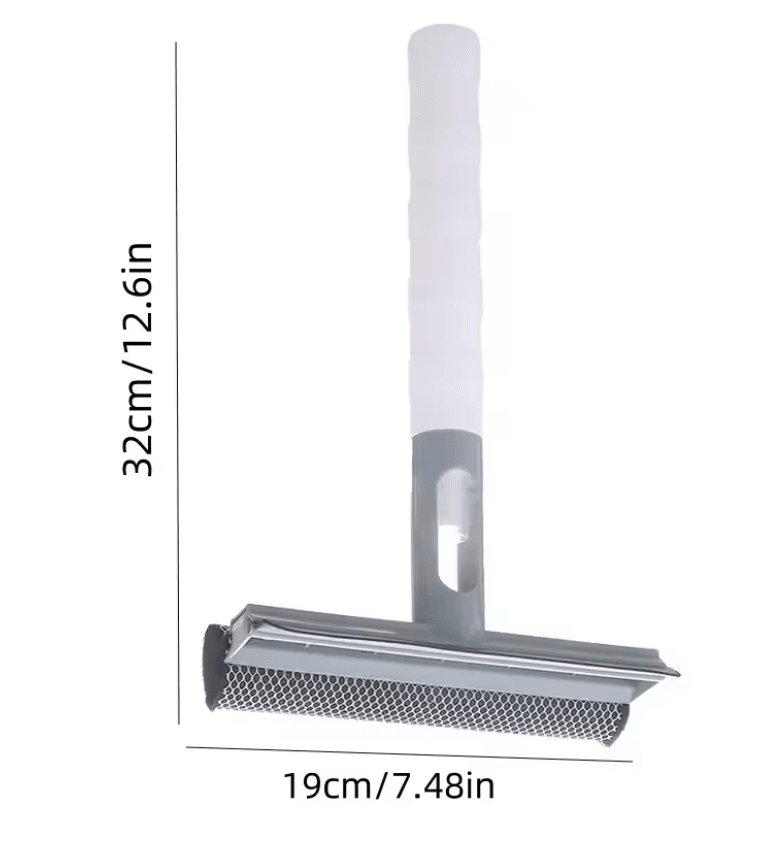 ClearShine 3 in 1 Window Cleaning Brush and Glass Wiper with Spray Function