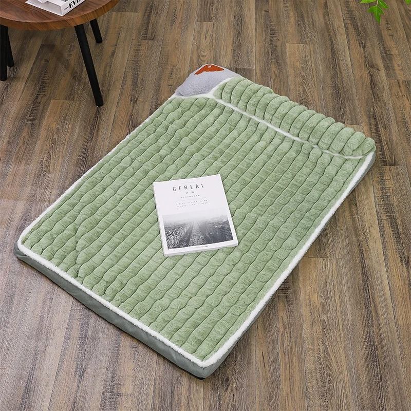Winter Plush Dog Bed with Removable Washable Cover