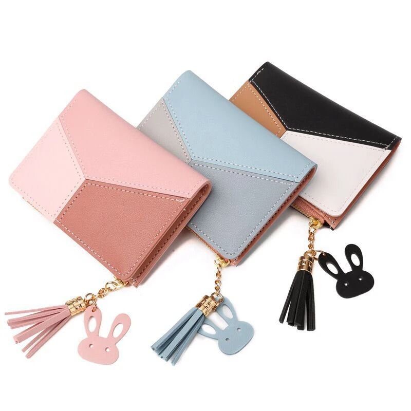 Womens PU Leather Foldable Wallet