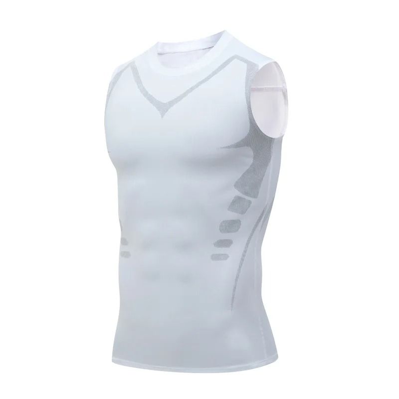 Summer Mens Compression Shaping Vest Sleeveless Body Shaper Tank Top