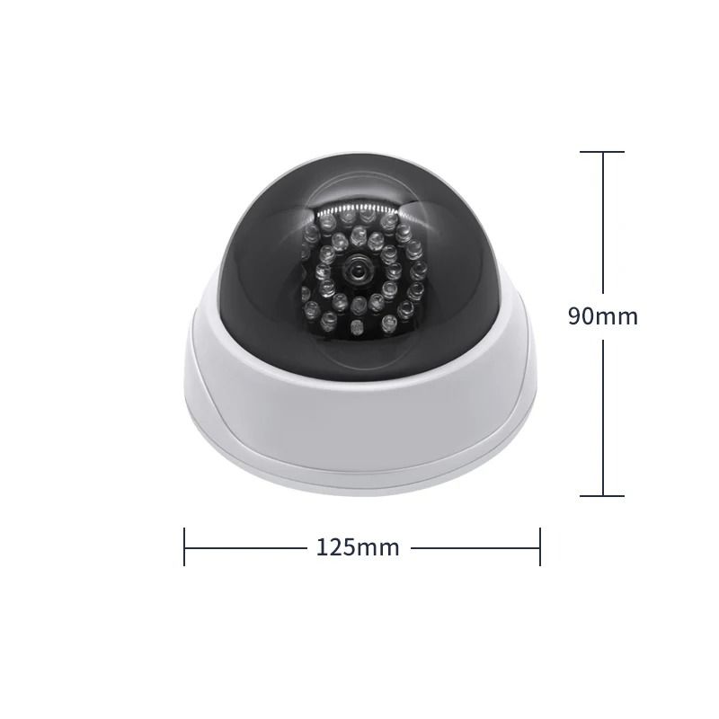 Dummy Dome CCTV Camera with IR LED Night Vision Simulation
