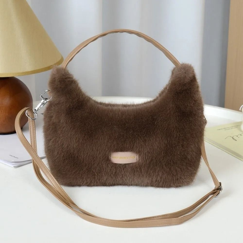 Winter Luxury Faux Fur Shoulder and Crossbody Bag