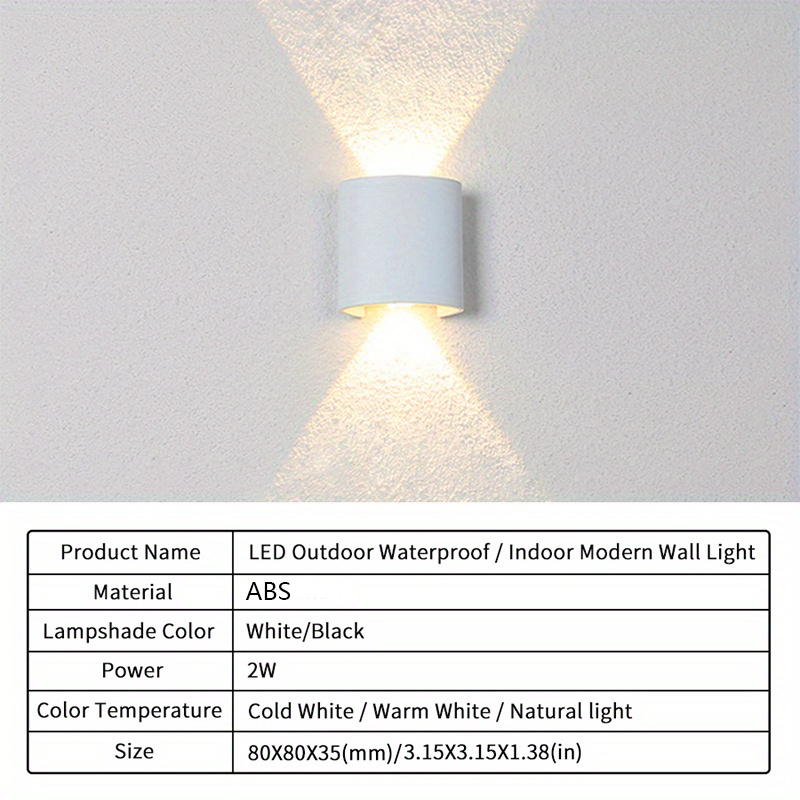 Economy LED Wall Lamp, Plastic Sconce Lights, Nordic Spot for Bedroom Corridor