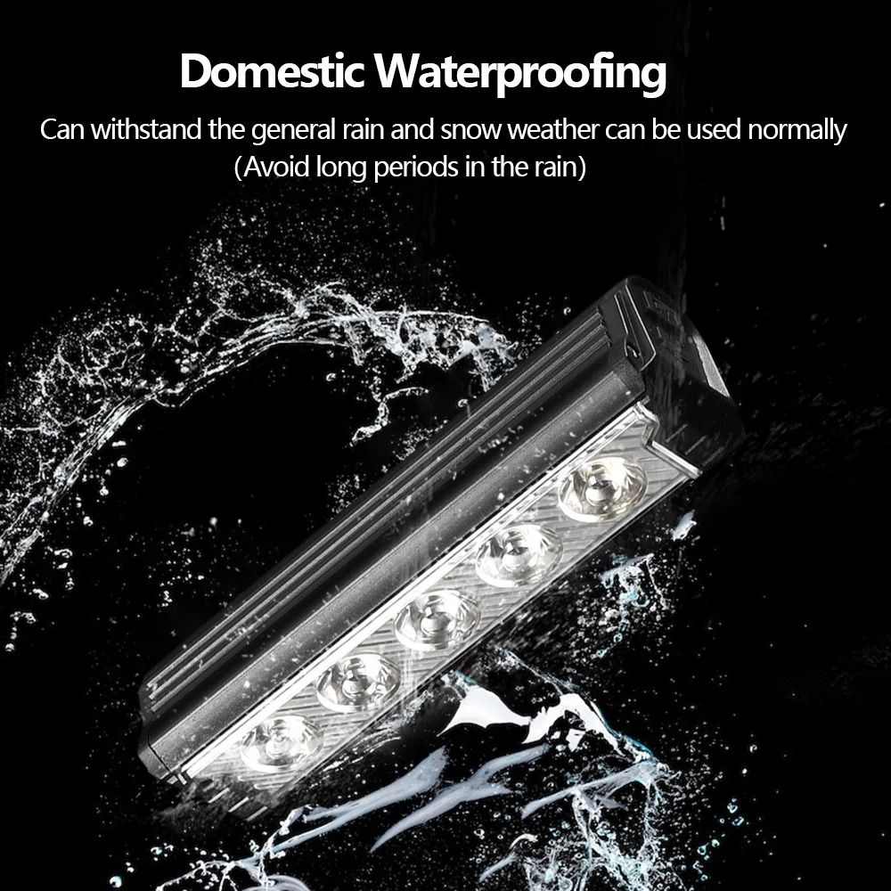 Rechargeable Bicycle Front Light Waterproof LED Bike Headlight