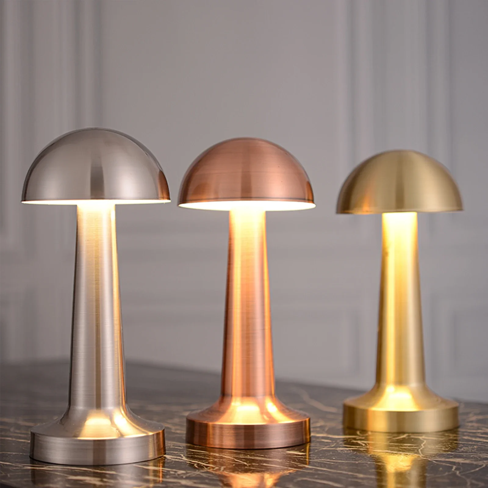 Cordless LED Table Lamp, Modernist Art Deco Design, Touch Control Desk Lamp for Home Decor