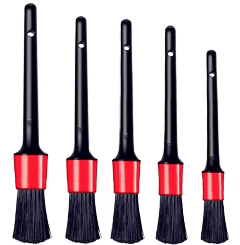 Car Interior Detailing Brush Kit – 1/5-Piece Automotive Cleaning Set