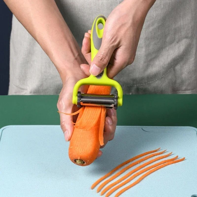 3-In-1 Rotary Multi-Peeler – Multifunction Julienne & Vegetable Slicer