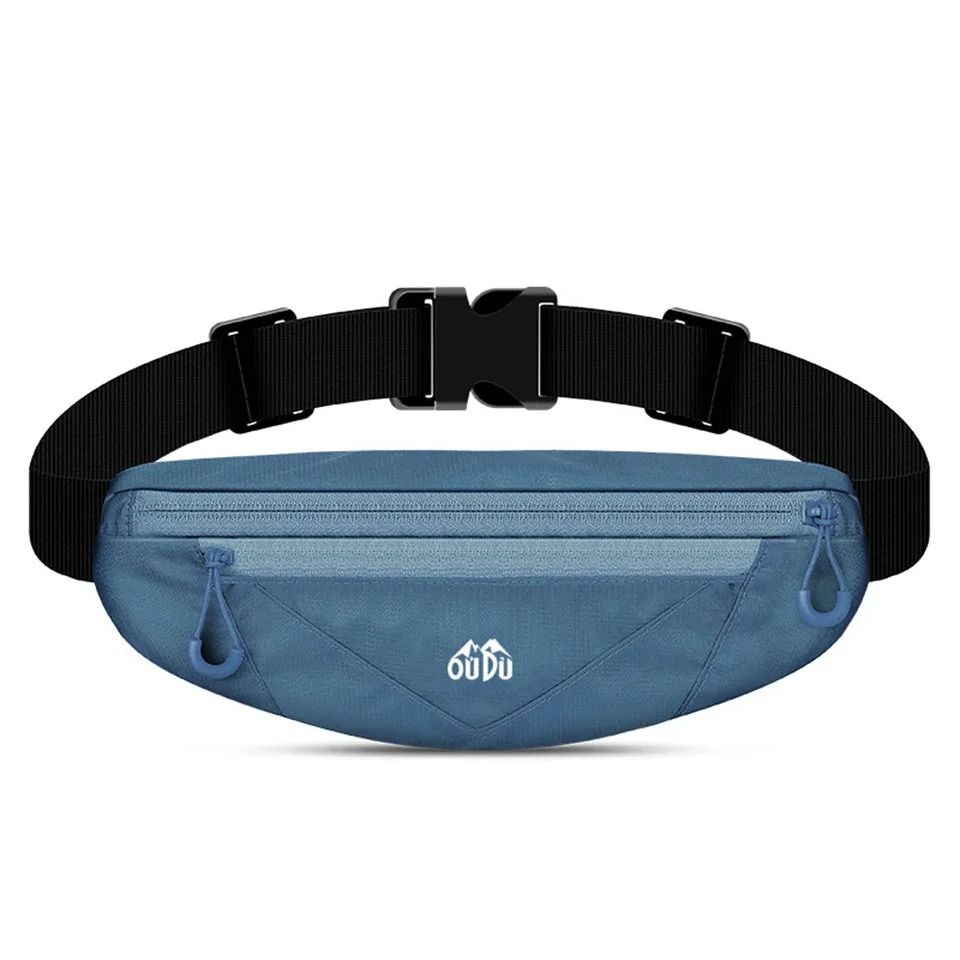 KoKossi Running Waist Bag Double Zipper Sports Waist Belt Pack for Phone and Essentials