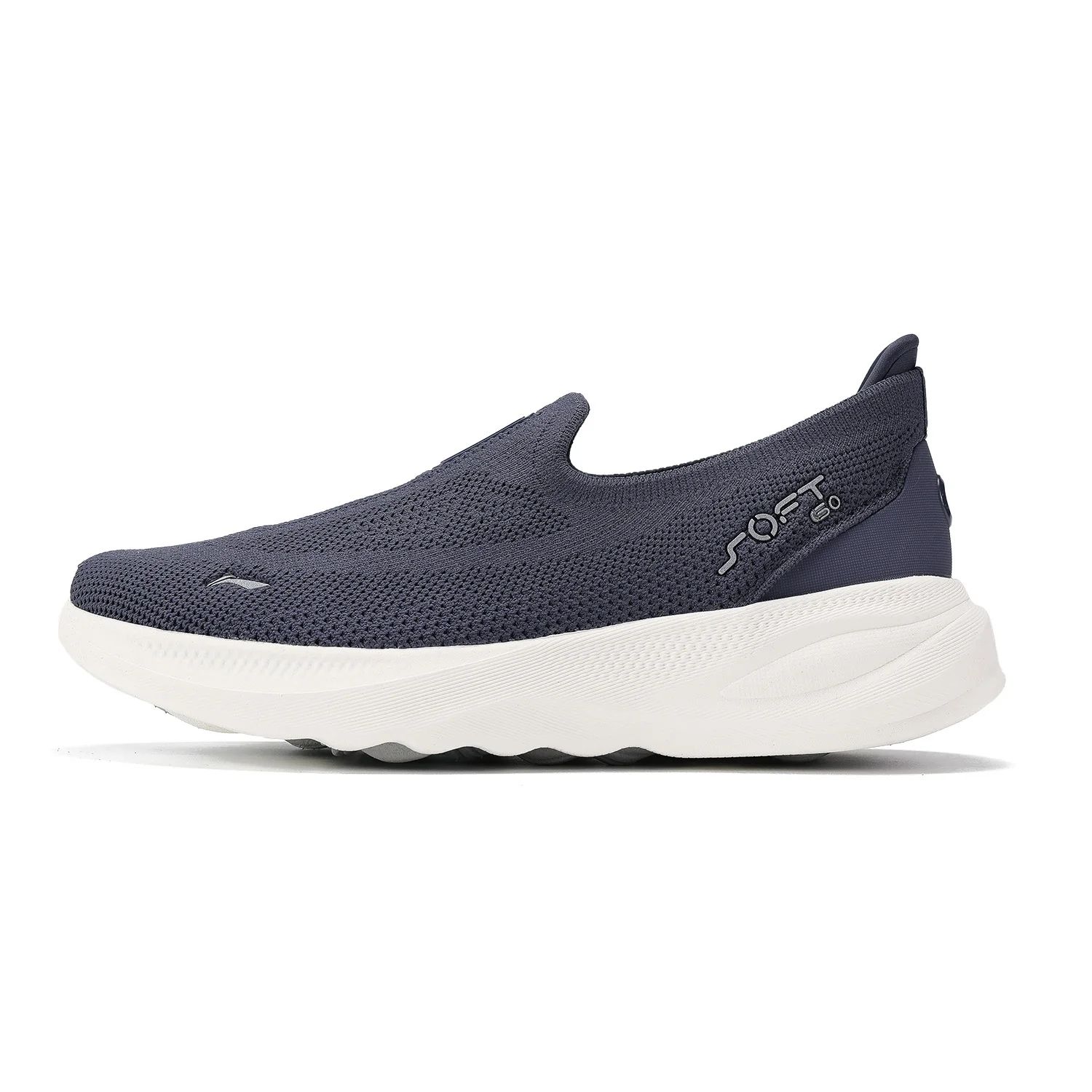 Li-Ning Womens Breathable Lightweight Walking Shoes | Soft Go 2 Knit Casual Slip-On Sneakers