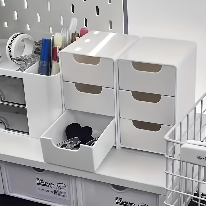 Portable Divider Box Chic Desk Organizer with Drawers Ideal for Jewelry Office Supplies and Cosmetics Storage