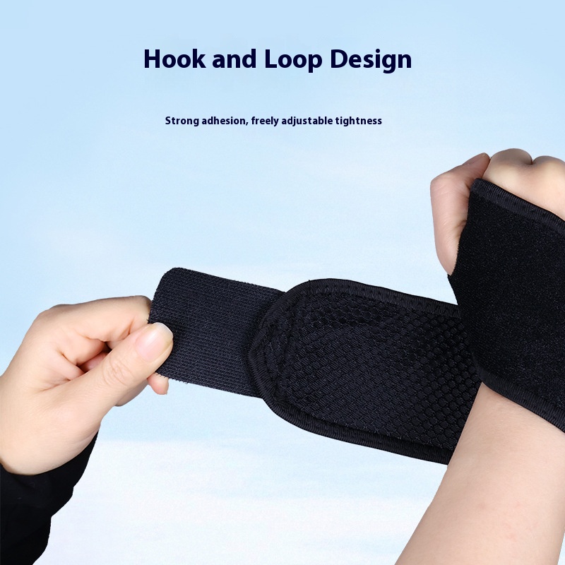 Adjustable Breathable Wrist Support, Electrically Heated Brace, Black Strap Hand Joint Protection for Sports