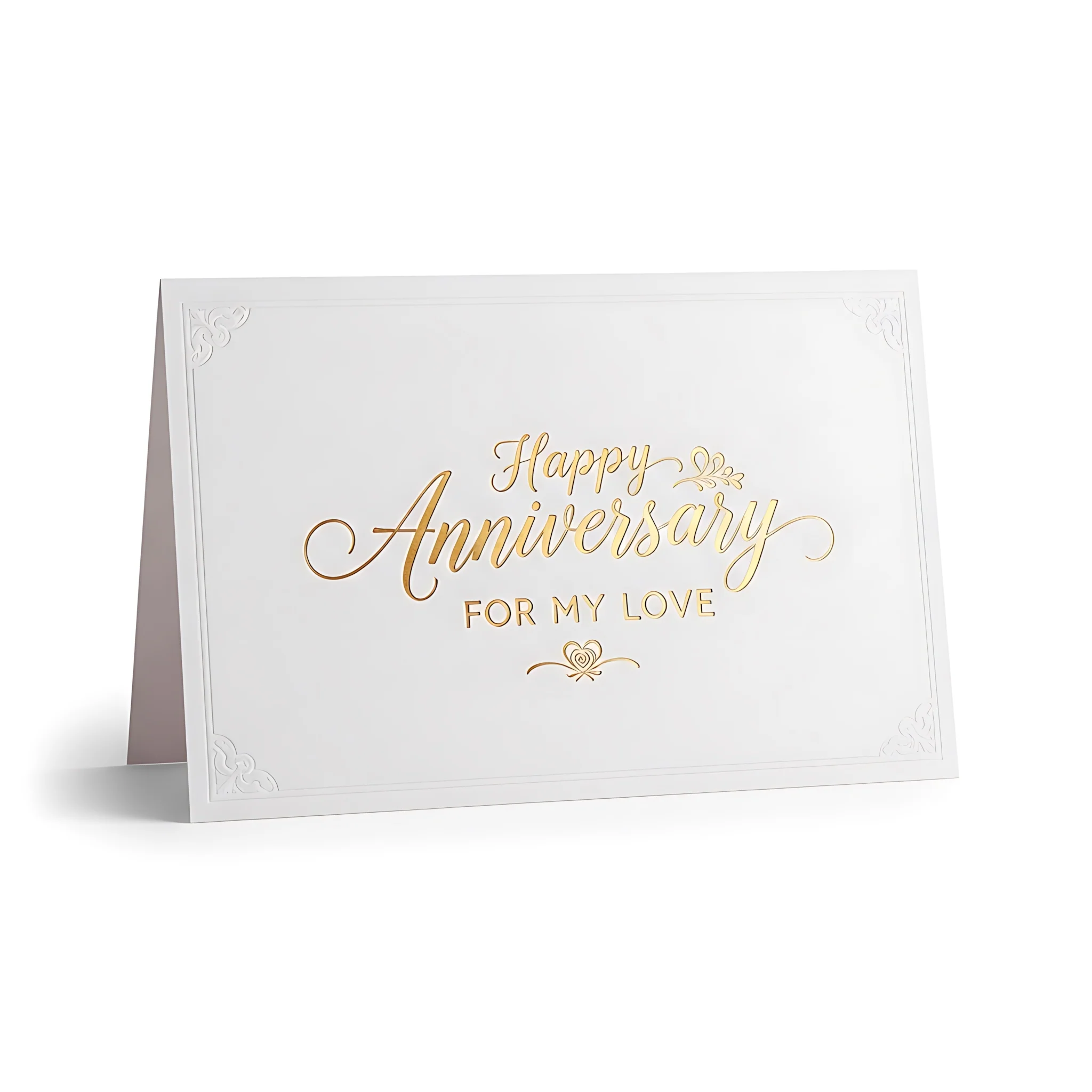 Anniversary Gift Card Elegant Celebration Voucher