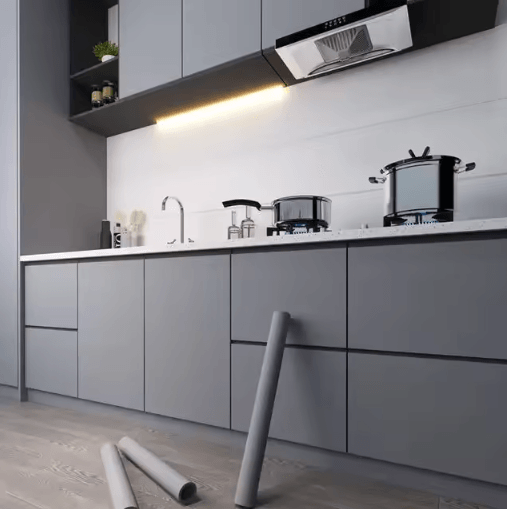 Oil-Proof Self-Adhesive Kitchen Wallpaper – Waterproof Cabinet & Wall Renovation Film (10M)