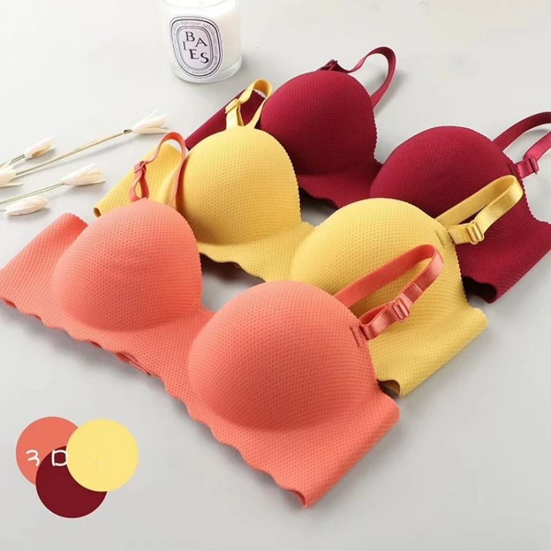 Thin One-Piece Seamless Bralette – Detachable Straps & Wire-Free Comfort Sleep Bra