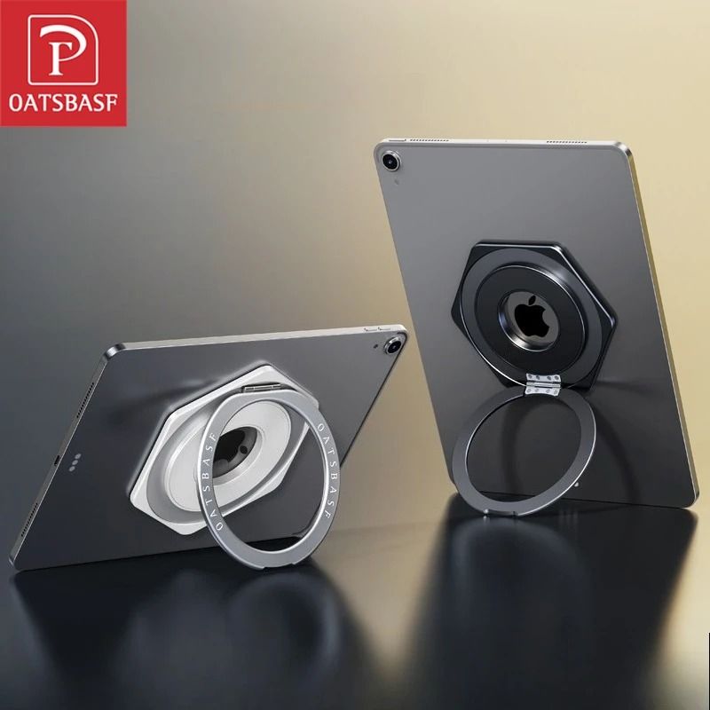 Magnetic Tablet Holder with 360° Rotatable Stand for iPad and Tablets