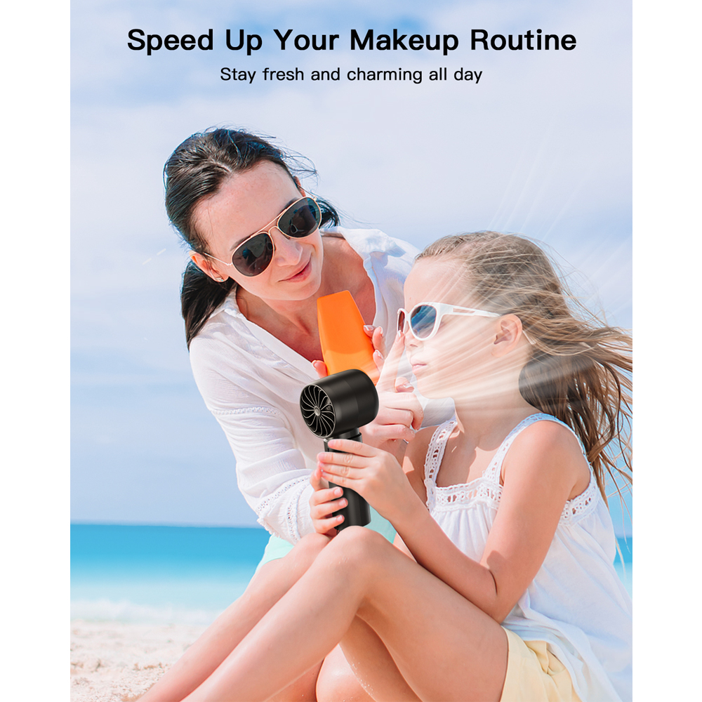 ColdSky Handheld Mini Fan, Portable Rechargeable Fan with Smart LED Display, Speed Turbo Fan for Outdoor Travel & Indoor