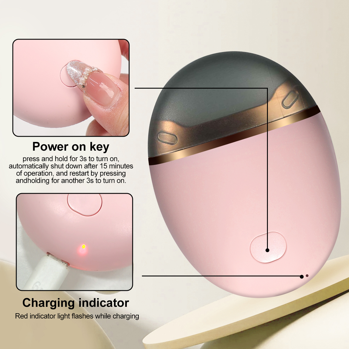 Anti Splash Electric Nail Clipper Safe Baby and Family Automatic Nail Trimmer With Hidden Blade Design