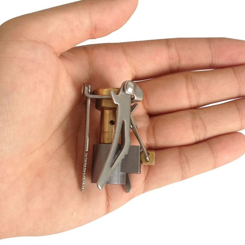 Ultra Compact Portable Camping Stove Lightweight Foldable Mini Gas Burner