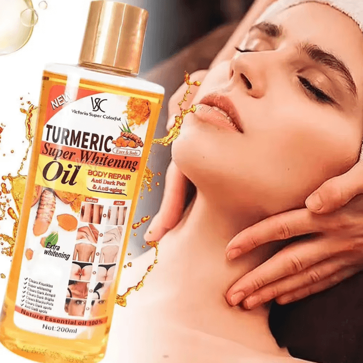 Turmeric Essential Oil Massage Oil for Face & Body Hydration, Aromatherapy Skin Care Brightening & Smoothing