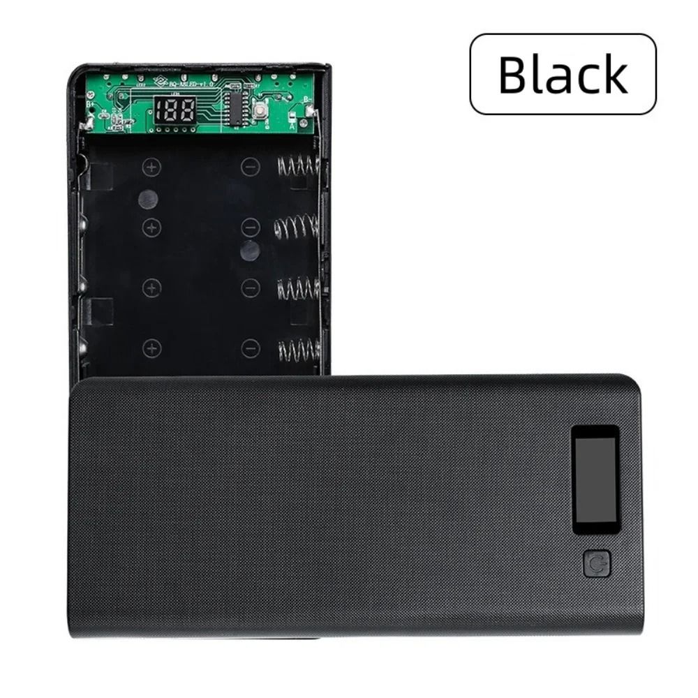 8-Bay Detachable 18650 DIY Power Bank Shell with Dual USB High-Fidelity Charging Hub