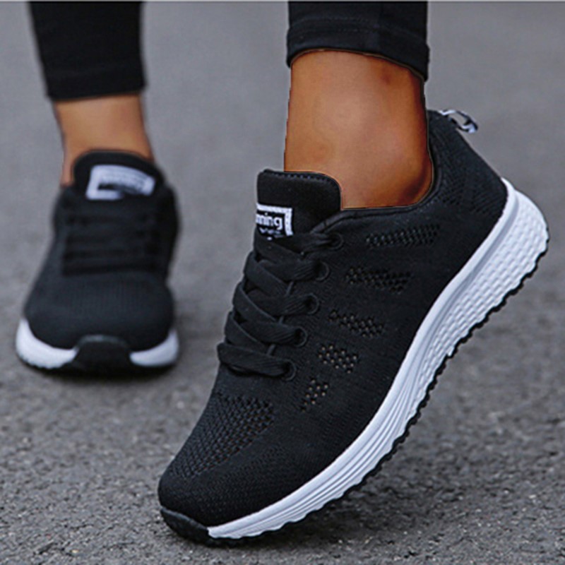 Breathable Women's Sneaker Fashion, Lace Up Vulcanized Shoes, Tenis Feminino Sneakers